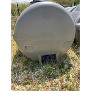 Polycuve PE 2000L grise standard - Dabert-Citernes - Diamètre : 1m16, Longueur : 2m15, Hauteur : 1m30 - Réf : W00202307006P_2