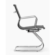 Lot de 2 fauteuils de réunion ARIANE - Résille haute résistance - Piètement luge - Référence 8005 FR206_2