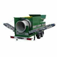 Zemmler MS 3200 - Crible trommel transportable avec remorque