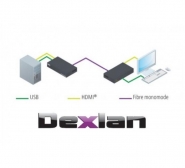 Dexlan prolongateur KVM HDMI/USB - Fibre optique OS1/OS2 - 10m à 20km - Réf. 201080_2