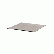 Infinity mange-debout avec piètement noir + plateau HPL Moonstone 70x70 cm_2