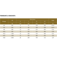 Tendeur d'arrimage en inox - REF : 44300 - Traction axiale et haubanage - Inox AISI 316_2