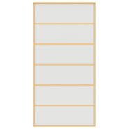 Vidaxl porte coulissante doré 102,5x205 cm verre esg dépoli aluminium 155165_2