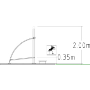 Équipement de fitness extérieur - Denfit Gym Combi 9 - 8065122 - Hags - Vert - À fixer sur dalle ou plots béton_2