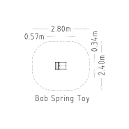 Jeu sur ressort Bob 1 place - réf 8044693-2 - Hags - Rouge - Pour enfants 3-5 ans_2