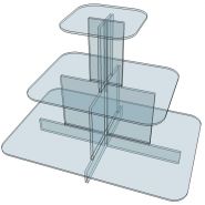 Gpy - meuble présentoir - form x.L. - hauteur totale 91 cm_2
