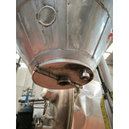 Cuve verticale en acier inoxydable de 14300 litres, calorifugée et avec agitation - référence : c13627_2