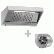 Hotte murale inox 1m20 avec moteur, régulateur, filtre et éclairage | Profondeur 900 mm_2