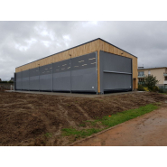 Rideau brise-vent conçu pour une manipulation peu fréquente