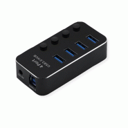 ROLINE Hub Notebook USB 3.2 Gen 1, 4 ports, noir_2