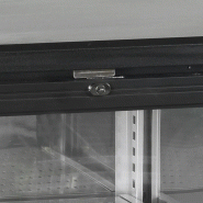 Arrière bar réfrigéré 2 portes CBC210G noir TEFCOLD_2