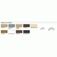 Bureau Bench 4 personnes Ogi A - MDD. - Anthracite, Blanc, 320 x 161 cm_2