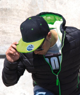 Casquette Bronx bicolore - 6 panneaux - Visière plate en PU recyclé - Réf: RC082X_2
