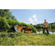 Robot debroussailleur à chenilles - Pour broyeurs à fléaux - AS 1000 Ovis RC - radiocommandée - Du PRO pour les PRO - 419 kg - hauteur totale 69 cm_2