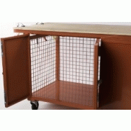 Table aspirante grûtable - Châssis acier laqué, potence réglable, et coffres de rangement intégrés_2