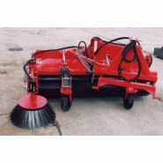 BA 200 - BA 250 balayeuse aligneuse - balai polypropylène polyester Ø 600 mm monté sur moyeu acier - portée relevage 3 points ou attelage chargeurs frontaux_2