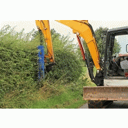 Taille-haie hydraulique AugerTorque - Pour porteurs de 1,5 à 8T - Longueur de coupe 1,5m - Dents remplaçables_2