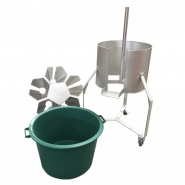 4023 - Saignoir inox rotatif 5 cônes pour poulets et pintades - avec bac de récupération et trépied à roulettes_2