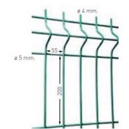 Clôture grillagée Hercules Medium - MRT - plastifiée - hauteur de 1025 à 2025 mm_2