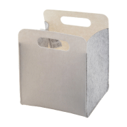 Organisateur de bureau en feutre RPET - impression quadri personnalisée avec poignées découpées_2