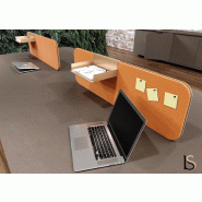 Bureau bench 4 personnes Blade - Alea - Non, 240, Cacao