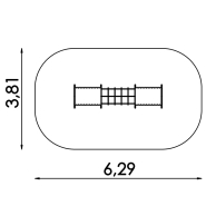 Chenille éducative pour aire de jeux - EN1176 - Référence BT16028 - Tunnels et pont en acier inoxydable et plastique HDPE/HPL_2