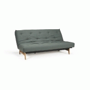 Canapé convertible design Aslak 140x200 cm - Capitonné tissu Elegance Green - Innovation Living_2