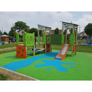 Structure de jeux à 3 tours - Ma cabane Réf 3710 TRANSALP - Tranche d'âge 2 à 8 ans - Pour parcs, écoles et espaces verts_2
