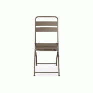 Breeze - Chaise de bistrot en métal cappuccino_2