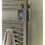 Radiateur sèche-serviettes connecté Doris avec soufflerie étroit 1500W Anthracite - Atlantic - 851288_2