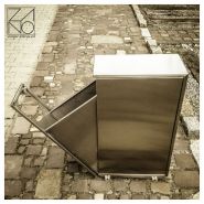 Poubelle urbaine Norvik 03.067 - Zano - 45L - inox brossé, résistante et design_2