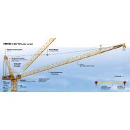 190 HC-L 8/16 Litronic - Grue à tour à flèche relevable Liebherr - Hauteur sous crochet 43,70 m - Capacité max. 16 000 kg_2