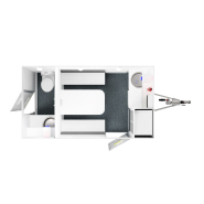 Base vie mobile MWU 151 - compacte, facile à déployer sur sites industriels, avec espace vie et sanitaires_2