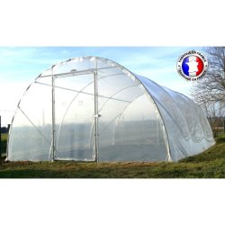 Serre tunnel pour maraîchers 4.50m - Structure en acier galvanisé et bâches thermiques professionnelles