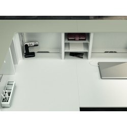 Banque d'accueil haut de gamme lumineuse - LUX - Design modulaire et finition luxueuse