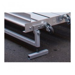 Plateforme pliante amovible en aluminium MEDLIS - 100x100cm - Surface antidérapante - Capacité 300 kg