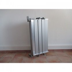 Plateforme aluminium pliante - Rampe d'accès pour trottoirs étroits - Hauteur réglable et charge 300 kg