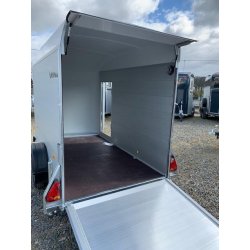 Remorque fourgon Alu polyester DEBON C300 ROADSTER - PTAC : 1300 Kg - 300x150xH197 cm - Référence FOUGON_C300_Alu