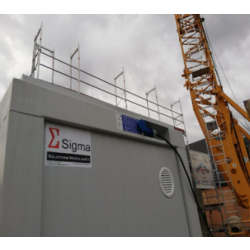 Bâtiment modulaire - Module sanitaire 8 pieds avec WC et douche - CTX DUO SWD