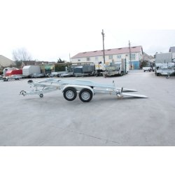 Remorque porte voiture 2000 kg avec deux essieux et des roues exterieures - lider - 39740