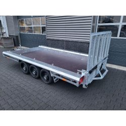 TM 4m80 x 1m80 porte engin 3 x essieux 1500 kg