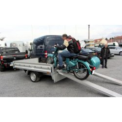 Remorque sans frein - Transport sécurisé et paramétrable pour side-car