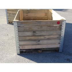 Caisse-palette en bois , dimensions extérieures 1000 x 1200 mm - type RSA