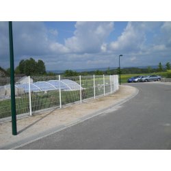 Clôtures grillagées - panneaux vert RAL 6005 - Panneaux Soudés Plastifiés sur fils Galvanisés