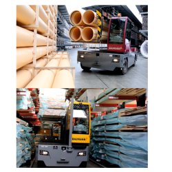 Chariot latéral diesel Baumann série GX - 5000 kg - système de rétractation du mât - robuste et fiable