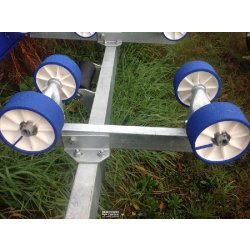 Porte bateau multi-rouleaux GALAXY G380 - roues 10' - PTAC : 500Kg - 1 essieu - sans carte grise - Reference G380M19