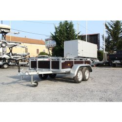 Remorque utilitaire sans frein économique multi-usages pour tous transports - Erdé Expert LC 252 bois - fabrication française soignée