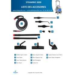 Steambio 3000 - nettoyeur vapeur professionnel - puissance  8 bars