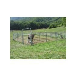 Barrière agricole en acier carbone étiré galvanisé à chaud - GEC 400/180 4m x 1,8m - 7 traverses