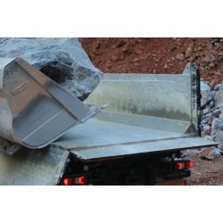 Benne basculante MEILLER - pour gros blocs rocheux - châssis 3 et 4 essieux - robuste et fonctionnelle